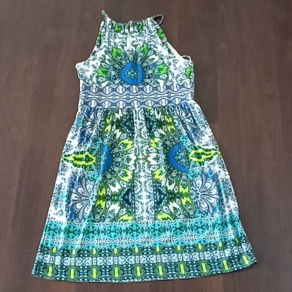 Dress barn midi dress very cute super stretchy - Picture 1 of 8